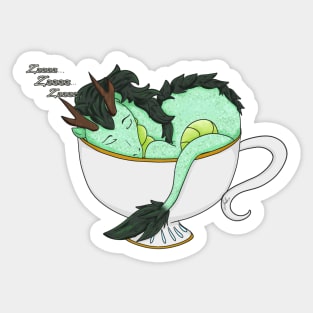 Sleepy Tea Dragon Sticker